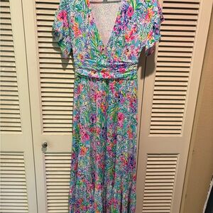 Lilly Pulitzer Colorful Floral Maxi Dress